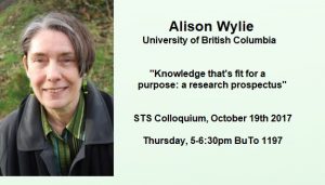 STS Colloquium Oct 19 Alison Wylie