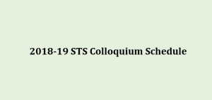 STS Colloquium 2018-19