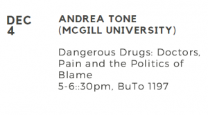 Colloquium with Andrea Tone