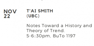 Colloquium with T’ai Smith